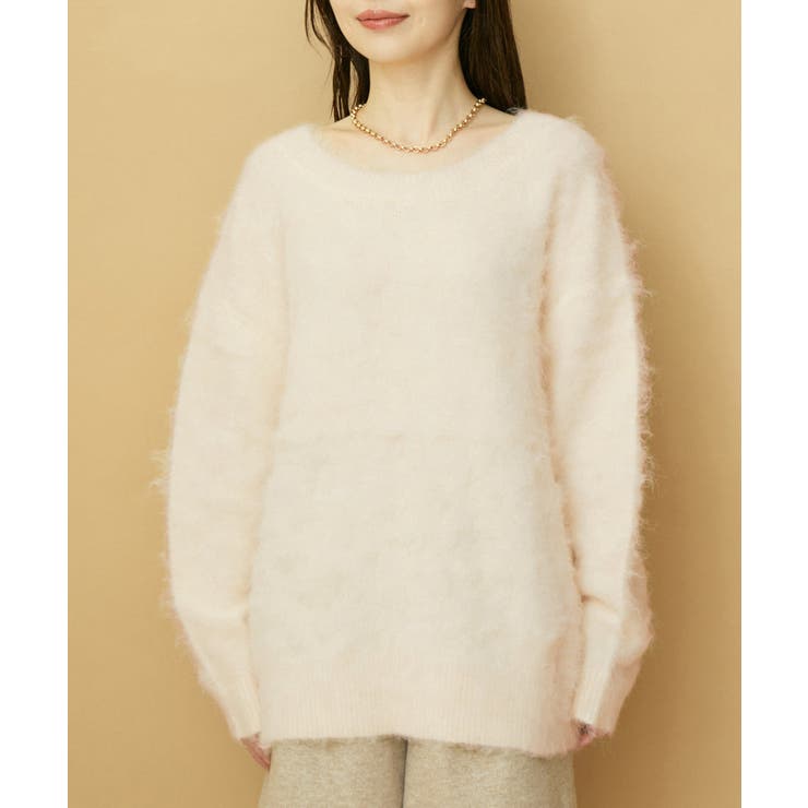 【前後2WAY】毛混トゥンカロンニット | VIS  | 詳細画像22 