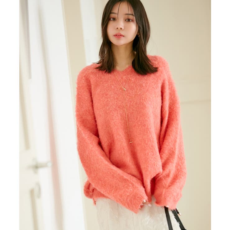 【前後2WAY】毛混トゥンカロンニット | VIS  | 詳細画像28 