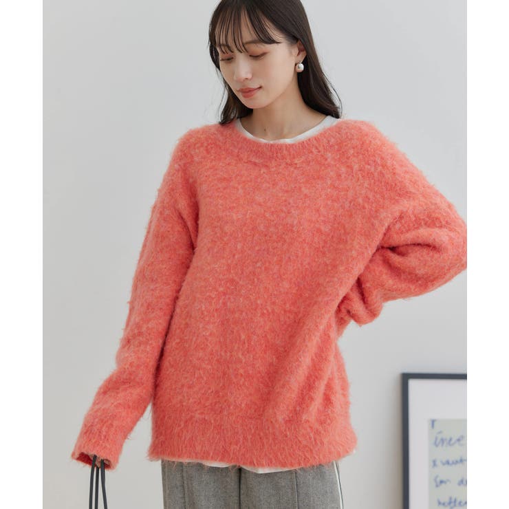 【前後2WAY】毛混トゥンカロンニット | VIS  | 詳細画像3 