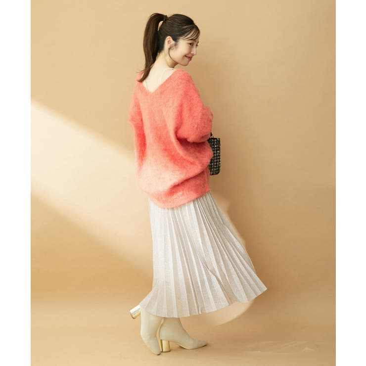 【前後2WAY】毛混トゥンカロンニット | VIS  | 詳細画像39 