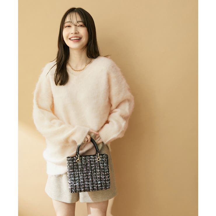 【前後2WAY】毛混トゥンカロンニット | VIS  | 詳細画像42 