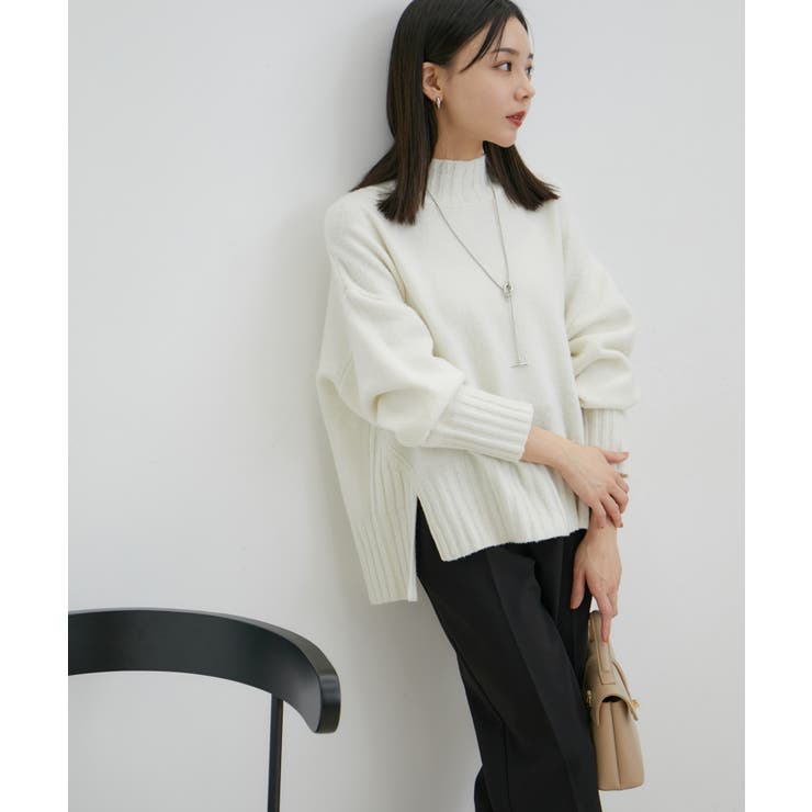 【選べる着丈】ふわもこサイドスリットニット【洗える】 | VIS  | 詳細画像11 