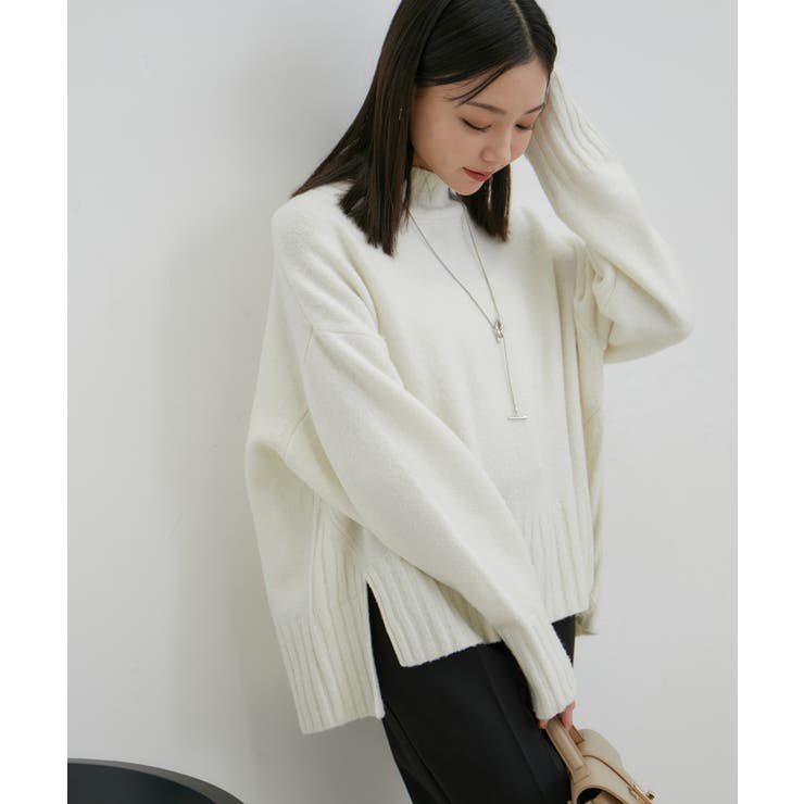 【選べる着丈】ふわもこサイドスリットニット【洗える】 | VIS  | 詳細画像12 