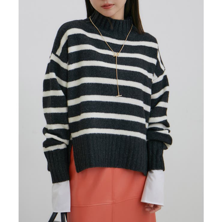 【選べる着丈】ふわもこサイドスリットニット【洗える】 | VIS  | 詳細画像4 