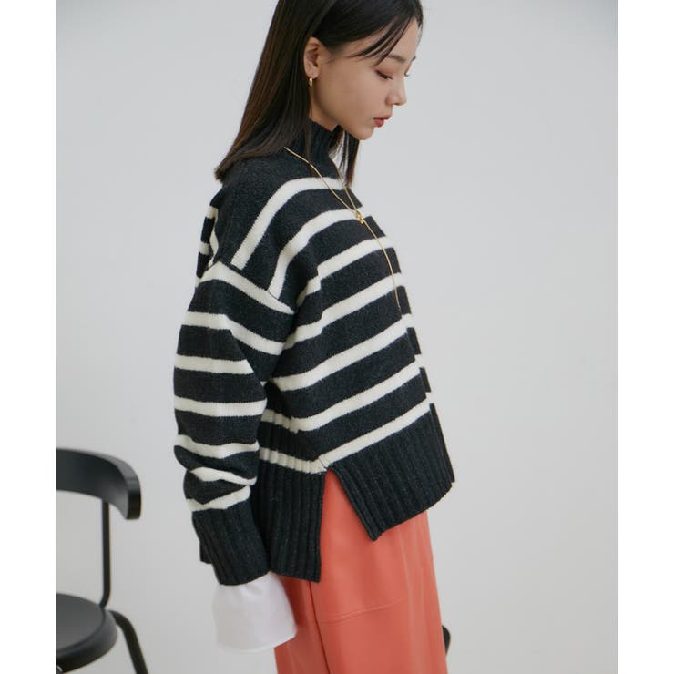 【選べる着丈】ふわもこサイドスリットニット【洗える】 | VIS  | 詳細画像6 