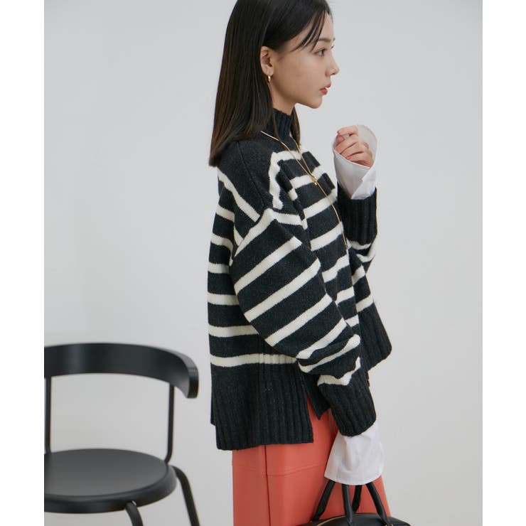 【選べる着丈】ふわもこサイドスリットニット【洗える】 | VIS  | 詳細画像8 