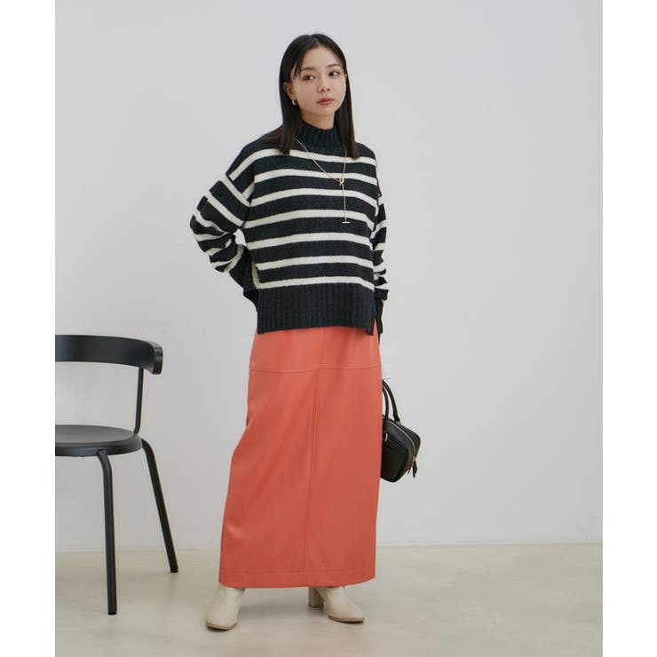 【選べる着丈】ふわもこサイドスリットニット【洗える】 | VIS  | 詳細画像9 