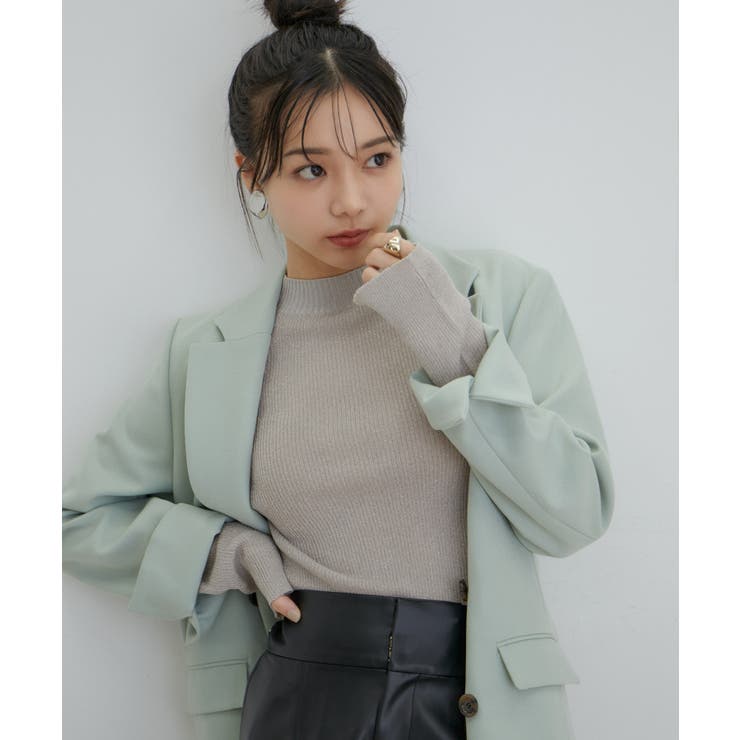 ハイネックラメシアーニット | VIS  | 詳細画像4 