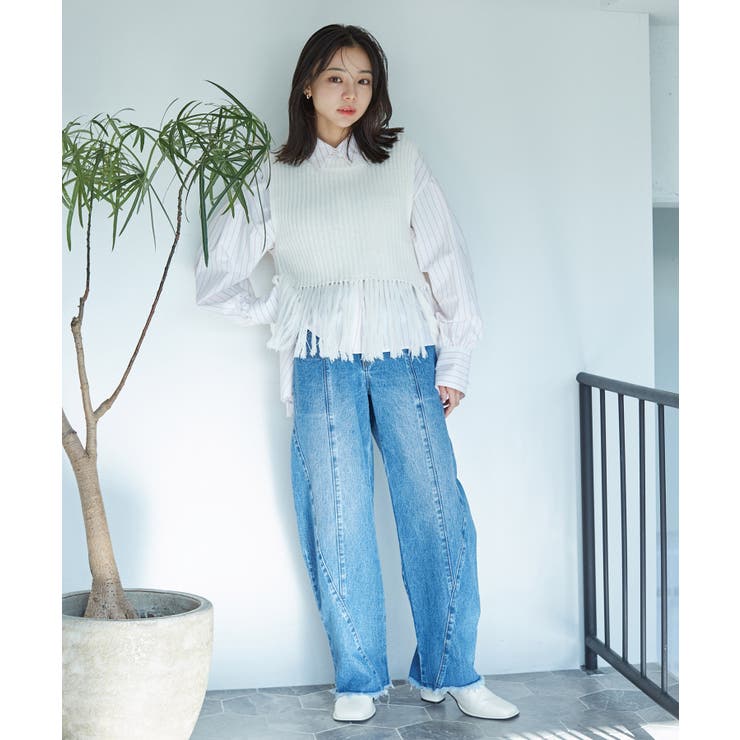 フリンジニットベスト | VIS  | 詳細画像29 