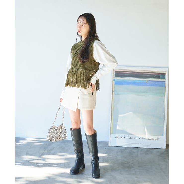 フリンジニットベスト | VIS  | 詳細画像3 