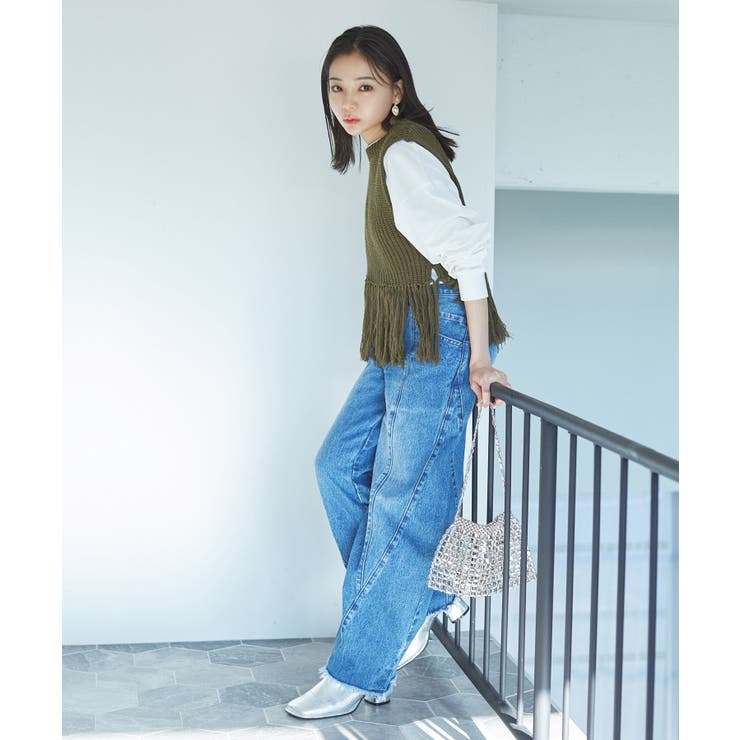 フリンジニットベスト | VIS  | 詳細画像33 