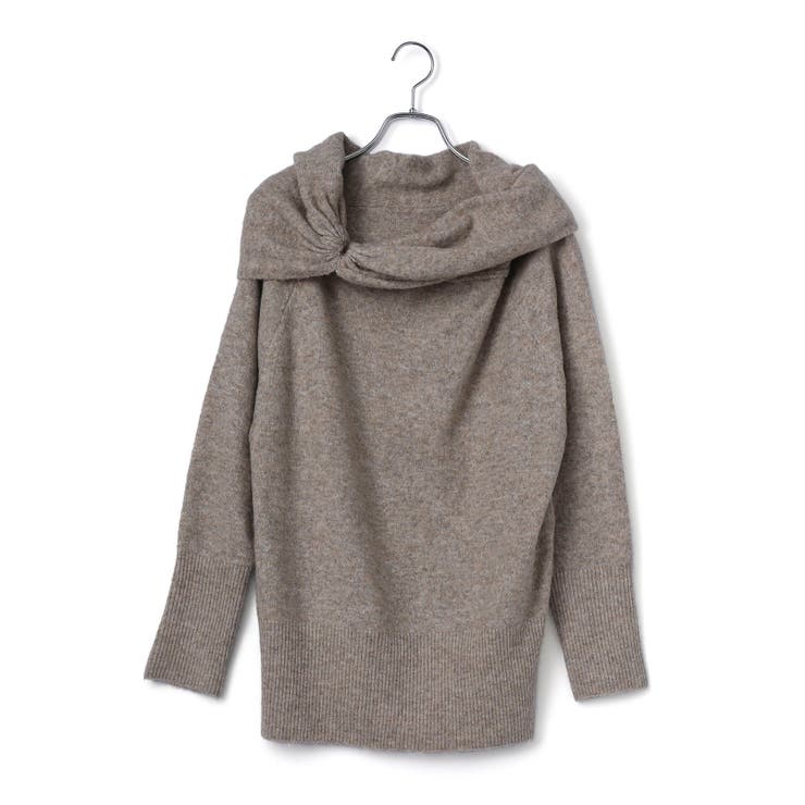 【2WAY】ミックスヤーンオフショルダーニット | VIS  | 詳細画像17 