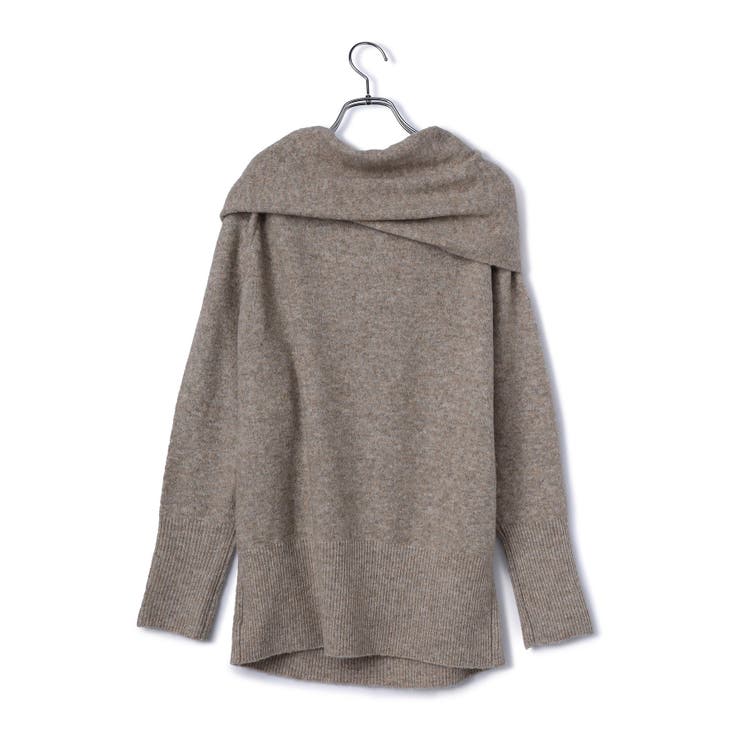 【2WAY】ミックスヤーンオフショルダーニット | VIS  | 詳細画像18 