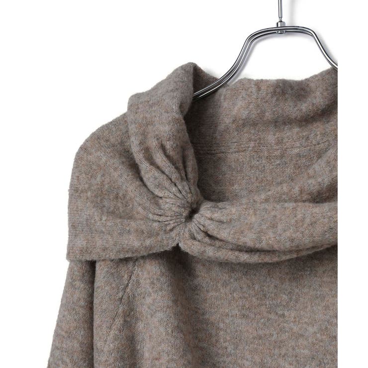 【2WAY】ミックスヤーンオフショルダーニット | VIS  | 詳細画像23 