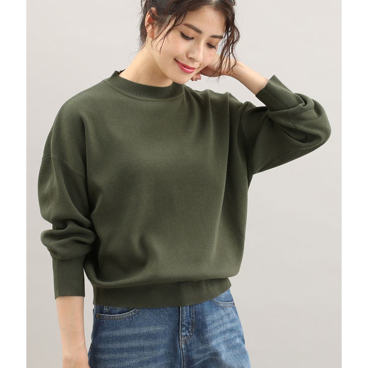 カーキ(36) | 【WEB限定】総針ボリュームスリーブプルオーバー | VIS 