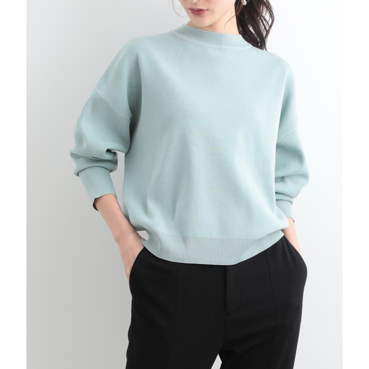 サックス(48) | 【WEB限定】総針ボリュームスリーブプルオーバー | VIS 