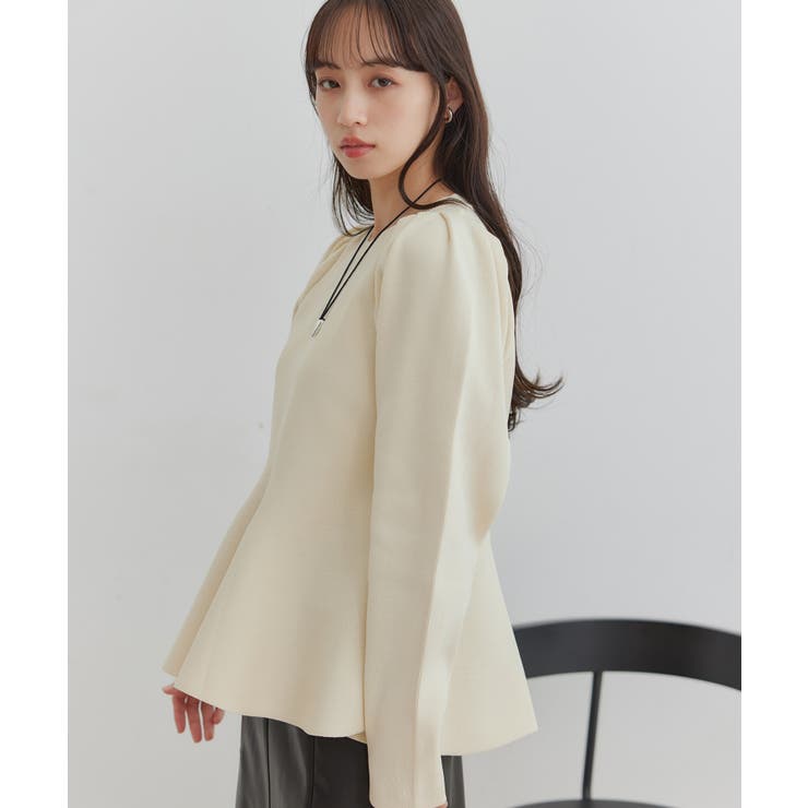 TheoryLuxe　ペプラムクルーネックニット TheoryLuxe ペプラムクルーネックニット （美品／theory luxe