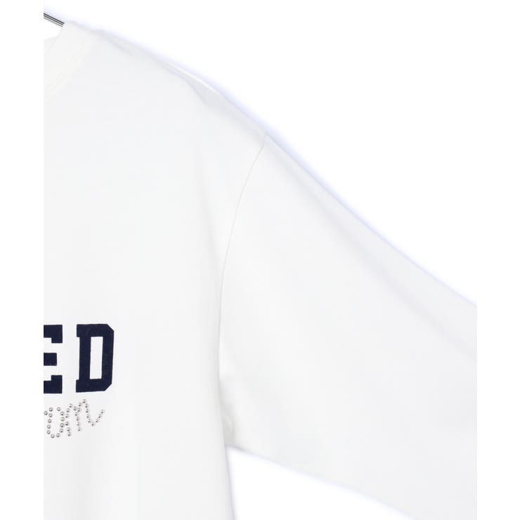 スタッズ×ロゴデザインロングTシャツ | VIS  | 詳細画像16 