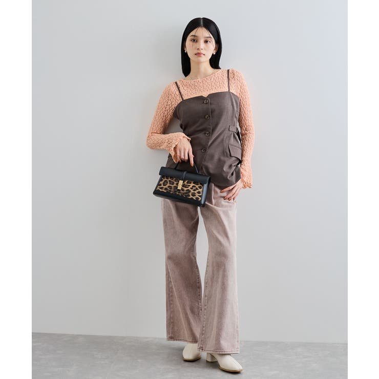 レースフレアースリーブトップス | VIS  | 詳細画像5 