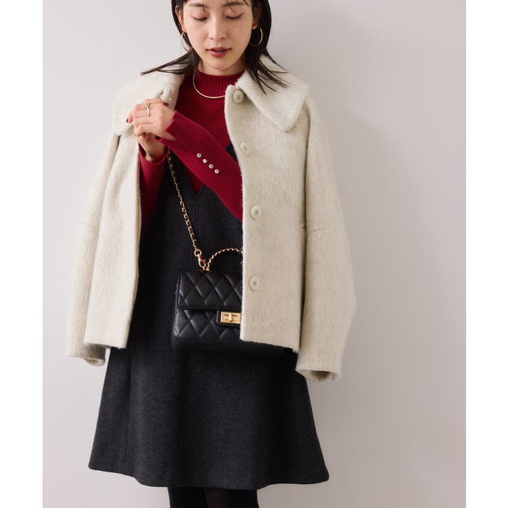 スリーブ釦アクセントリブニット/WEB限定FSサイズ・静電気防止 | VIS  | 詳細画像18 