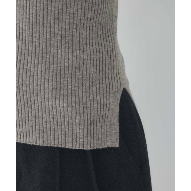 スリーブ釦アクセントリブニット/WEB限定FSサイズ・静電気防止 | VIS  | 詳細画像40 