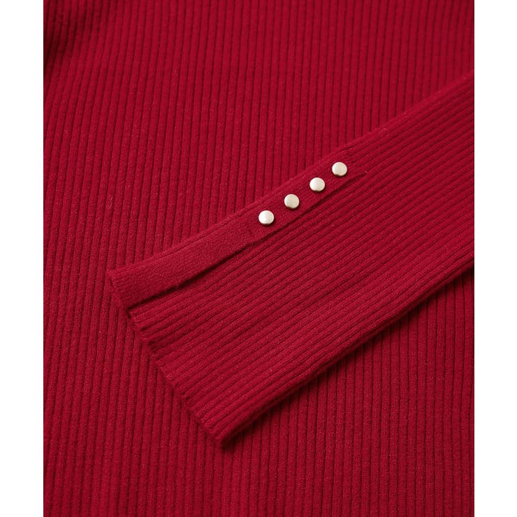 スリーブ釦アクセントリブニット/WEB限定FSサイズ・静電気防止 | VIS  | 詳細画像49 