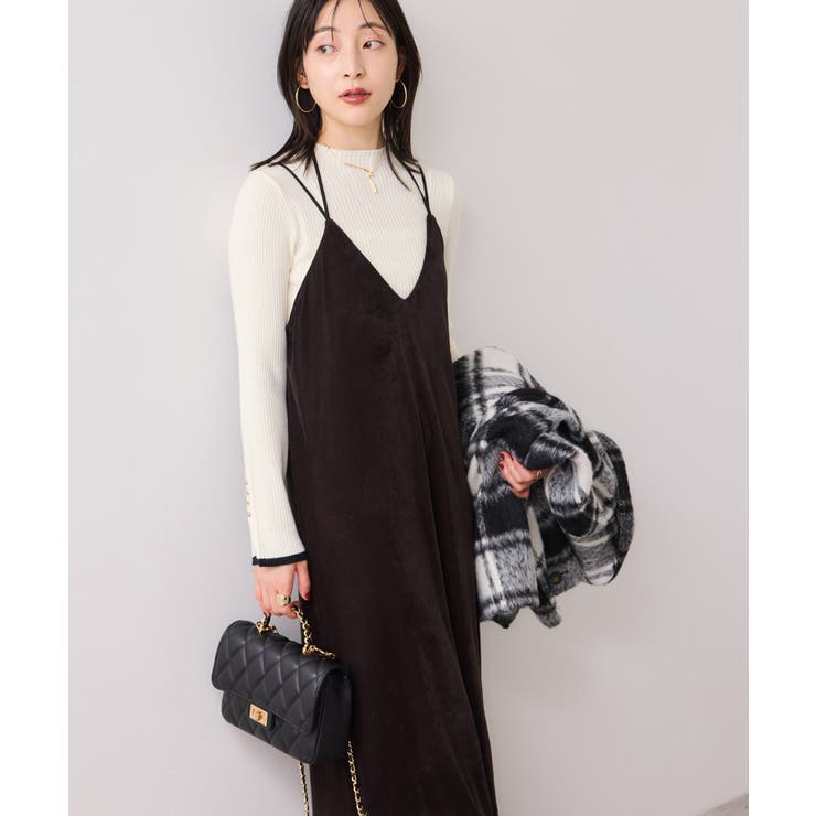 スリーブ釦アクセントリブニット/WEB限定FSサイズ・静電気防止 | VIS  | 詳細画像9 