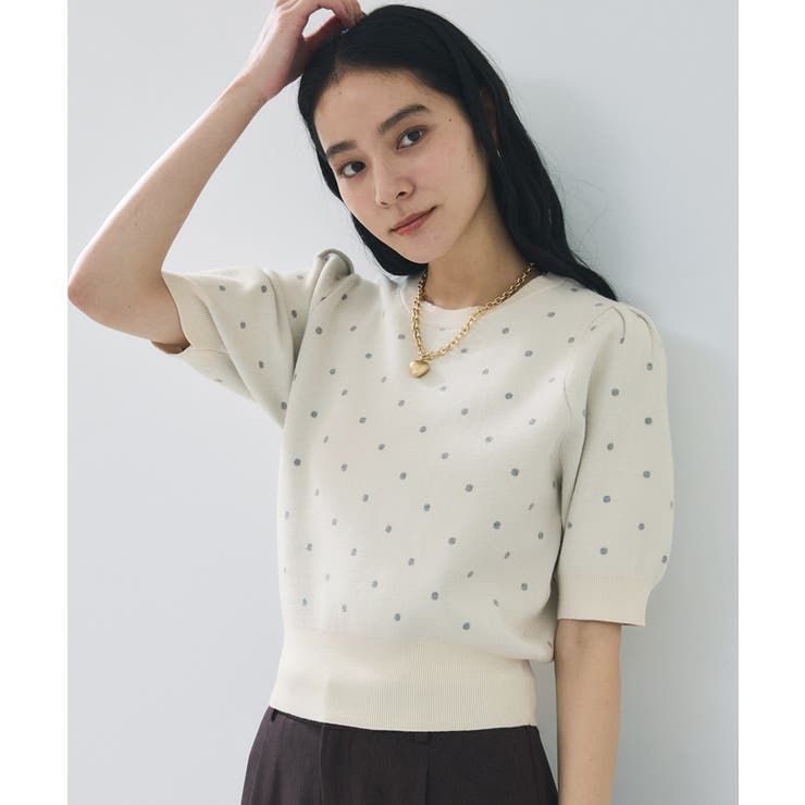 キナリ系(17) | ドットジャガードニット | VIS 