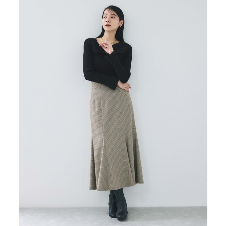 アシメねじれデザインリブニット | VIS  | 詳細画像2 