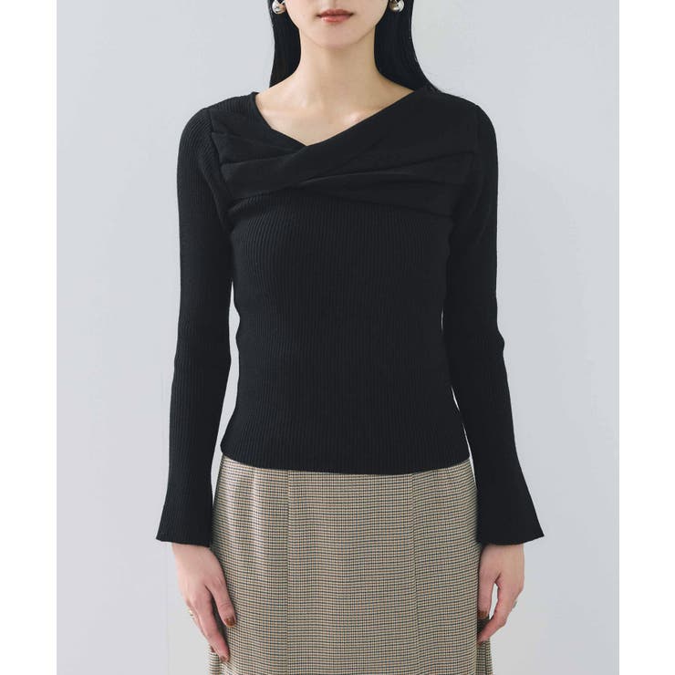 アシメねじれデザインリブニット | VIS  | 詳細画像24 