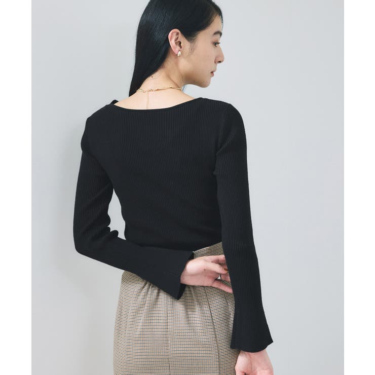 アシメねじれデザインリブニット | VIS  | 詳細画像6 