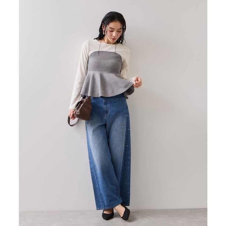 ペプラムニットドッキングプルオーバー | VIS  | 詳細画像13 