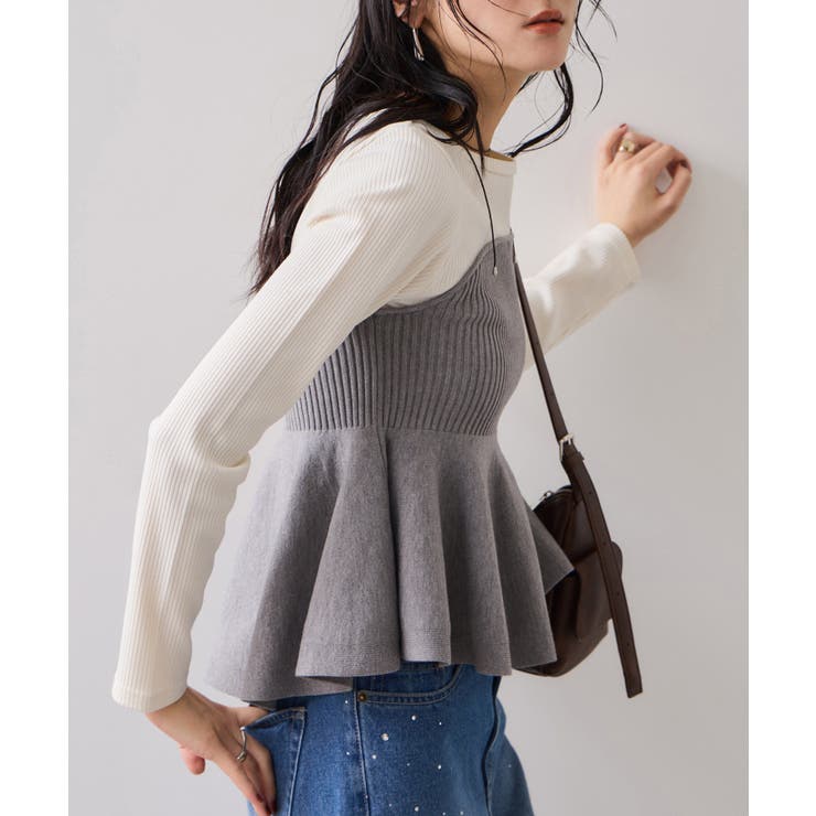 ペプラムニットドッキングプルオーバー | VIS  | 詳細画像15 