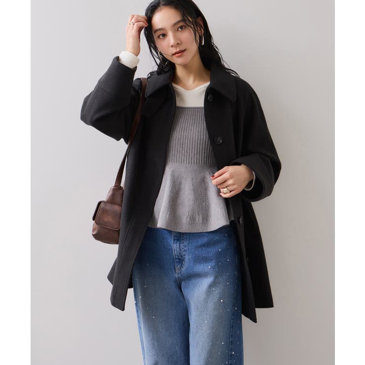 ペプラムニットドッキングプルオーバー | VIS  | 詳細画像19 