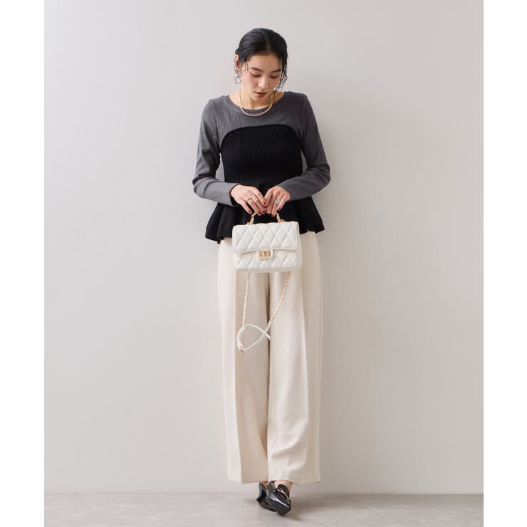 ペプラムニットドッキングプルオーバー | VIS  | 詳細画像2 