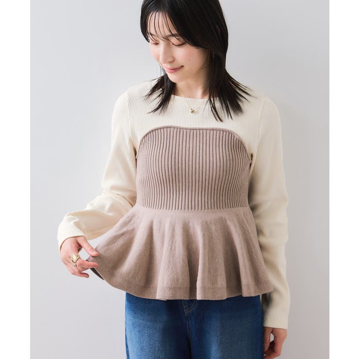 ペプラムニットドッキングプルオーバー | VIS  | 詳細画像21 