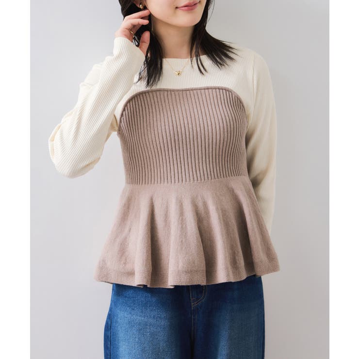 ペプラムニットドッキングプルオーバー | VIS  | 詳細画像22 