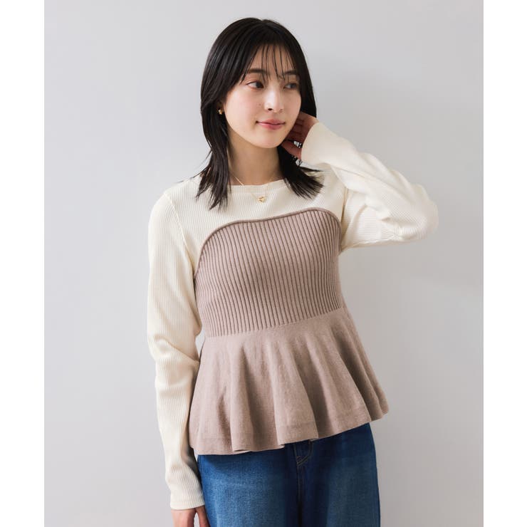 ペプラムニットドッキングプルオーバー | VIS  | 詳細画像23 