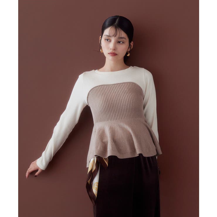 ペプラムニットドッキングプルオーバー | VIS  | 詳細画像27 