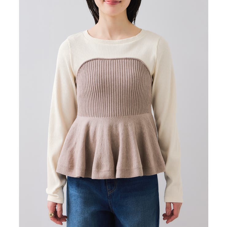 ペプラムニットドッキングプルオーバー | VIS  | 詳細画像28 