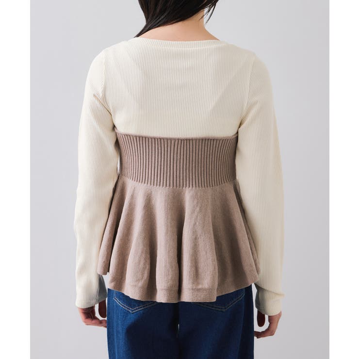 ペプラムニットドッキングプルオーバー | VIS  | 詳細画像30 