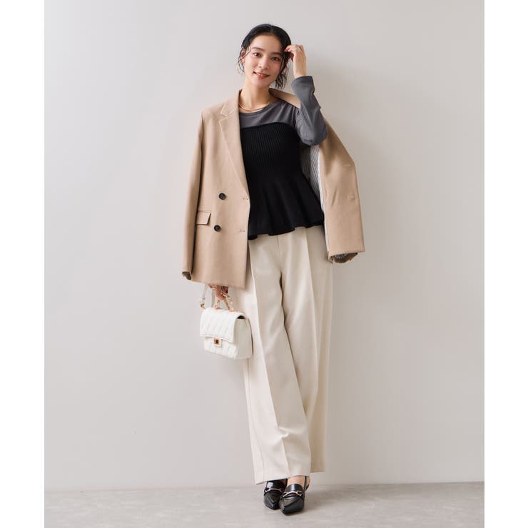 ペプラムニットドッキングプルオーバー | VIS  | 詳細画像6 