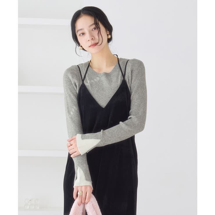 配色ダブルスリーブリブニット | VIS  | 詳細画像13 