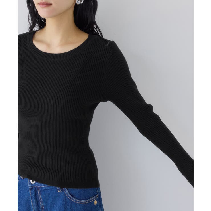 配色ダブルスリーブリブニット | VIS  | 詳細画像21 