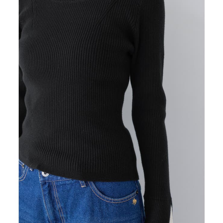 配色ダブルスリーブリブニット | VIS  | 詳細画像22 