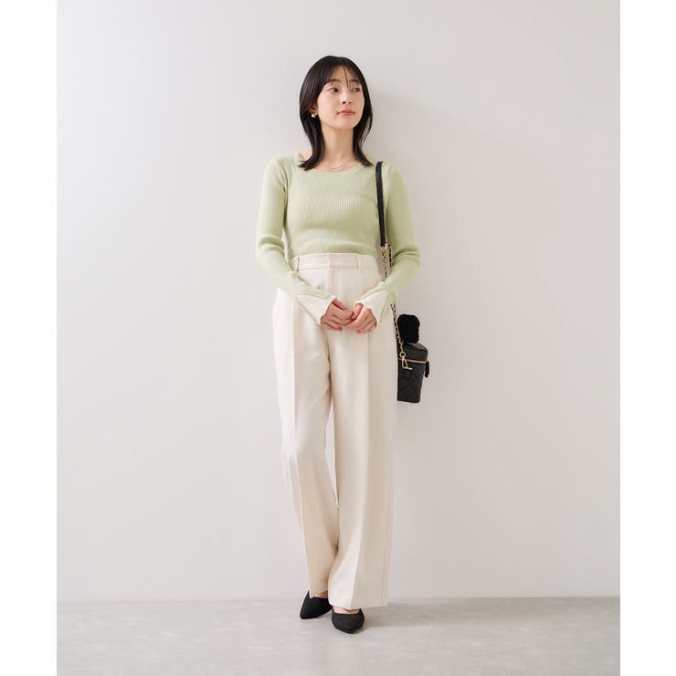配色ダブルスリーブリブニット | VIS  | 詳細画像3 