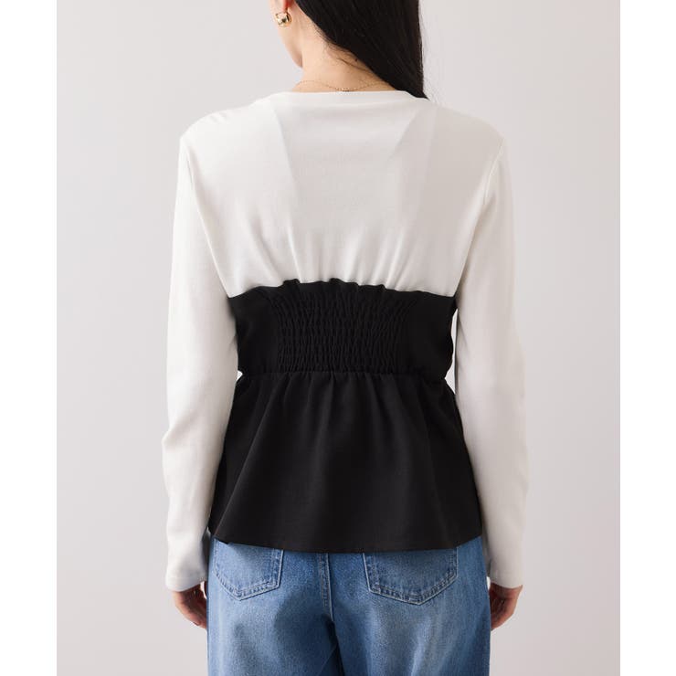 美easyウーリッシュリボンビスチェドッキングカットソープルオーバー セットアッ… | VIS  | 詳細画像16 