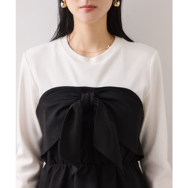 美easyウーリッシュリボンビスチェドッキングカットソープルオーバー セットアッ… | VIS  | 詳細画像17 