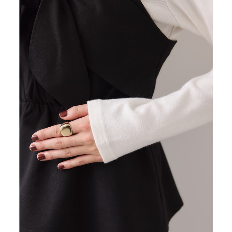 美easyウーリッシュリボンビスチェドッキングカットソープルオーバー セットアッ… | VIS  | 詳細画像20 