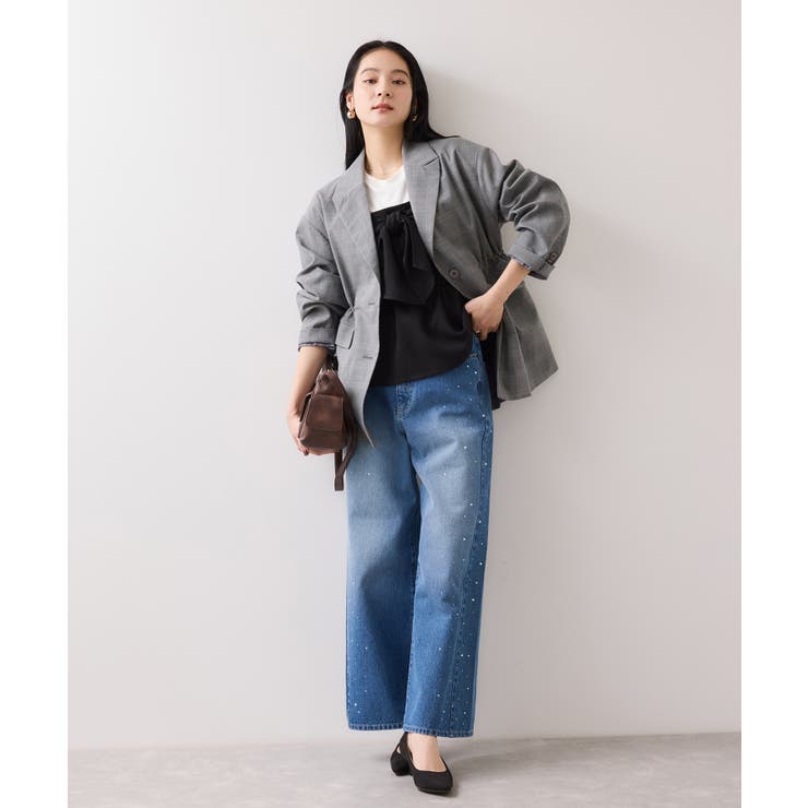 美easyウーリッシュリボンビスチェドッキングカットソープルオーバー セットアッ… | VIS  | 詳細画像7 